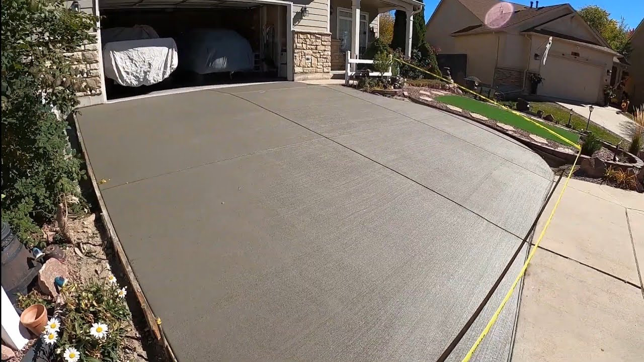 Concrete driveway project