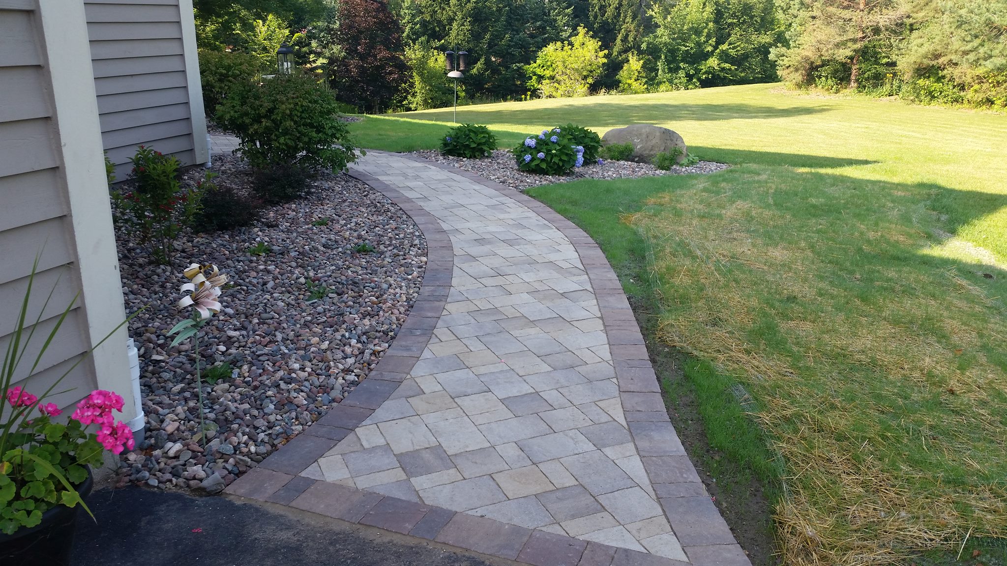 Hardscape patio project